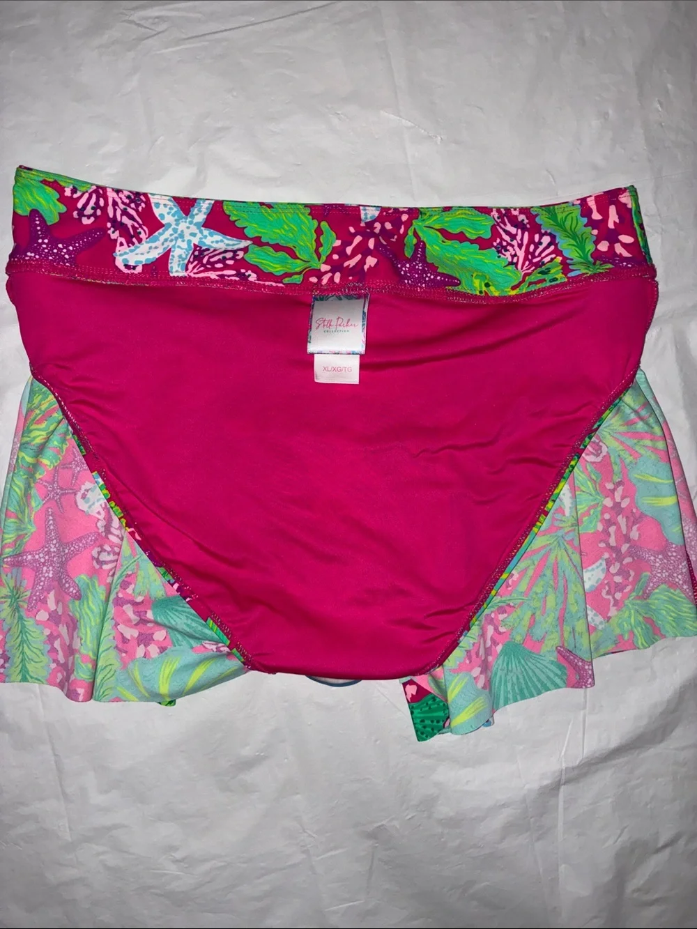 Stella Parker Women’s Pink Tropical Swim Skort Set
